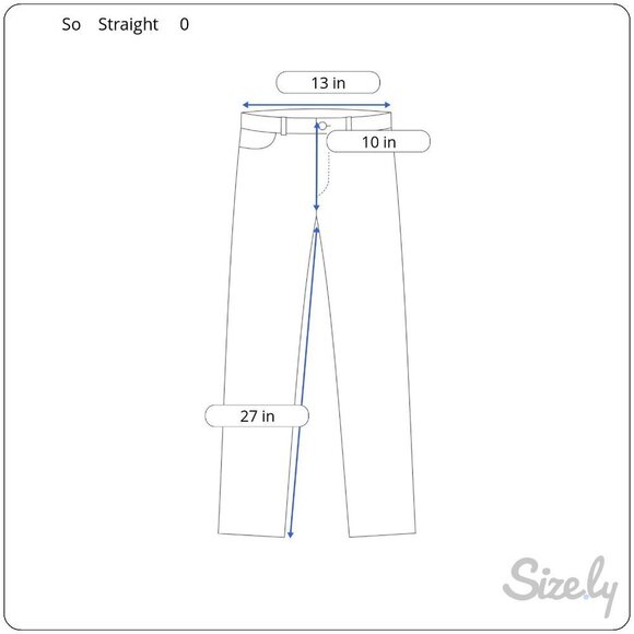 So High Rise Straight Jeans  Distressed Light Wash Size 0 - Picture 8 of 9